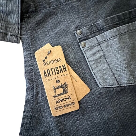 NWT Denim Bib Apron Faded Black/Grey FIRM PRICE - Picture 5 of 10